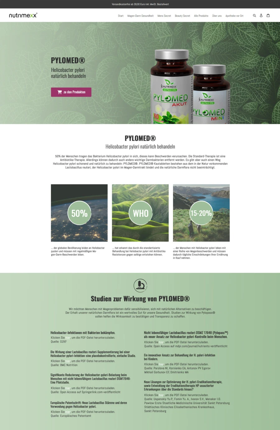 Nutrimexx – überarbeitete Gestaltung